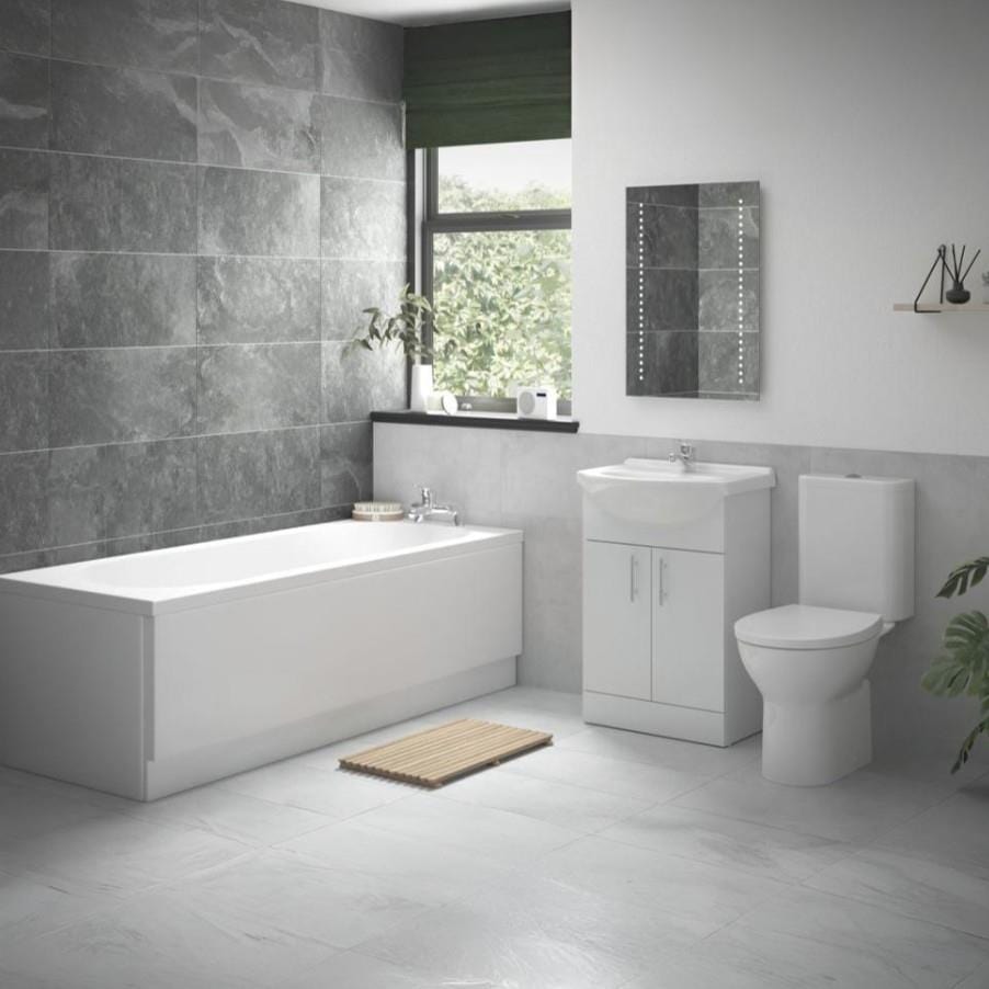 Aquarius Bathrooms Complete Bathroom Suite Aquarius Urbano Complete Vanity Bath Suite (with 1700mm Single Ended Bath)