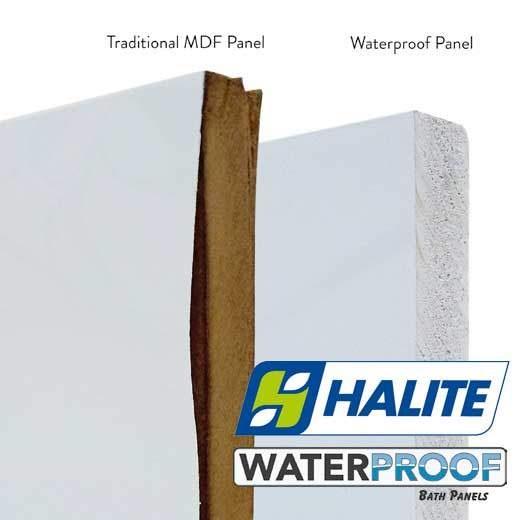 Aquarius Halite Waterproof Front Bath Panel White Gloss 1600mm