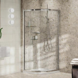 Aquarius Pluvia 8mm Quadrant Single Sliding Shower Door