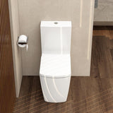 Aquarius Bathrooms Close Coupled Toilet Aquarius JF-Series Rimless Comfort Height Closed Back C/C Pan, Cistern and Soft Close Seat