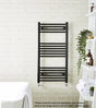 Aquarius Bathrooms Ladder Rail 1000 x 500mm Aquarius Noir High Output Ladder Towel Rail Matt Black