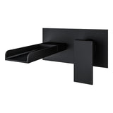 Aquarius Bathrooms Wall Mounted Bath Tap Matt Black Aquarius Angle Waterfall Wall Mounted Bath Filler Mixer Tap