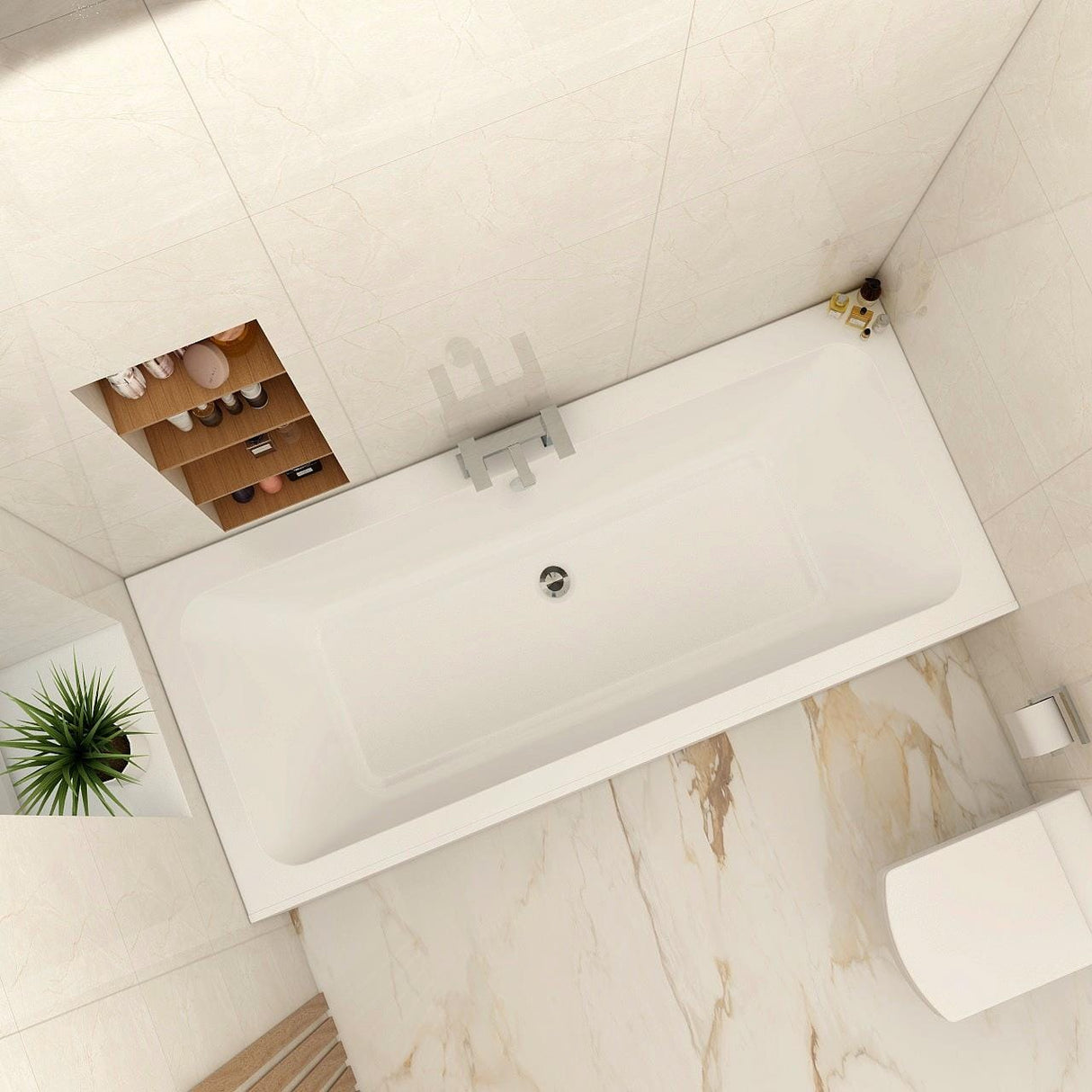 Aquarius Bathrooms Double Ended Bath Aquarius Aaron Double Ended Reinforced Bath