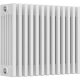 Aquarius Bathrooms Column Radiator 500mm x 605mm Aquarius Foundry Horizontal 6 Column Radiator in White