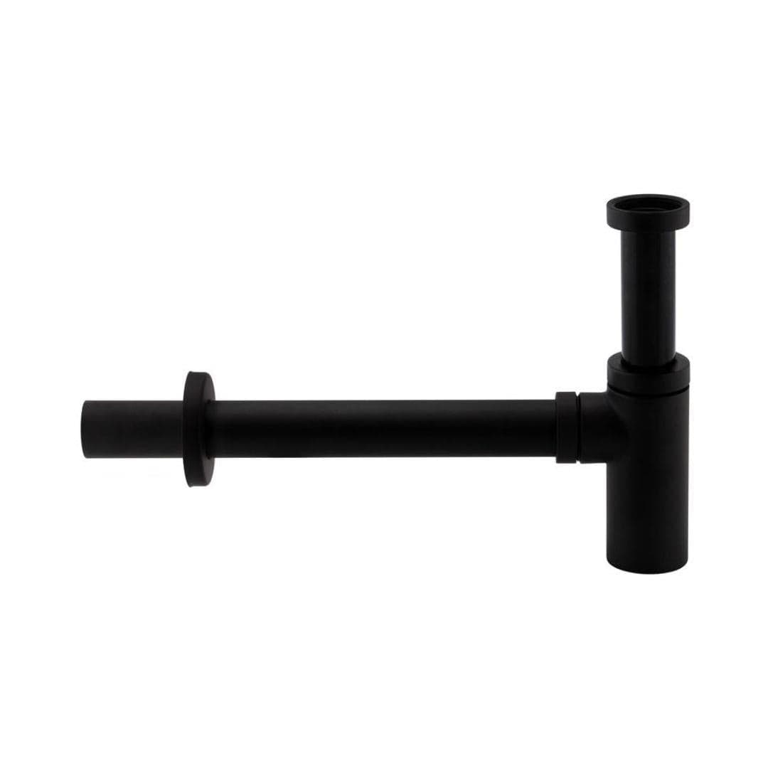 Aquarius Bathrooms Bottle Trap Matt Black Aquarius FT Round Modern Basin Bottle Trap