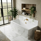 Aquarius Bathrooms Double Ended Bath 1700 x 700mm Aquarius Leven Square Double Ended Bath With Legs Set