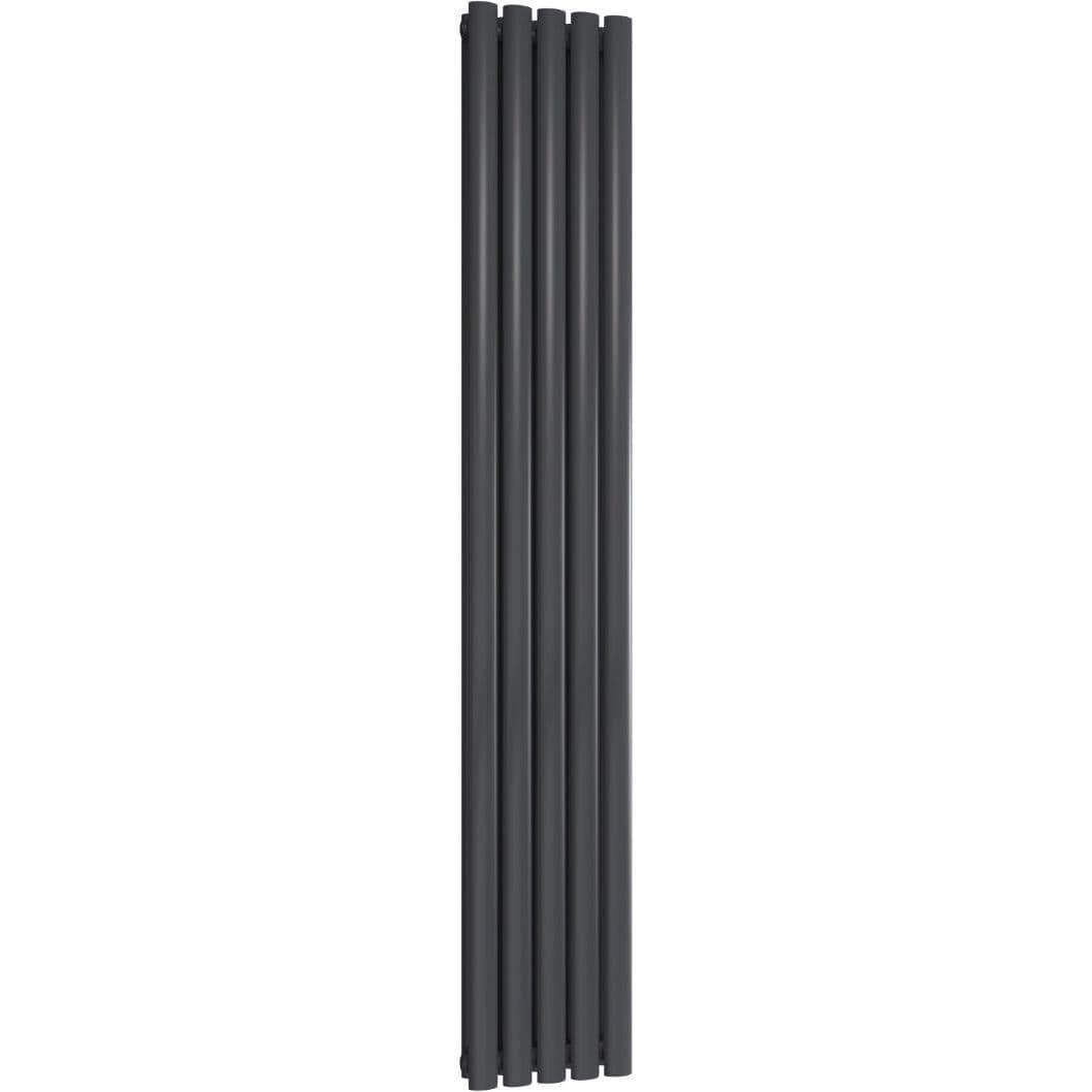 Aquarius Bathrooms Column Radiator 1800 x300mm / Anthracite Aquarius Athens Double Vertical Column Radiator