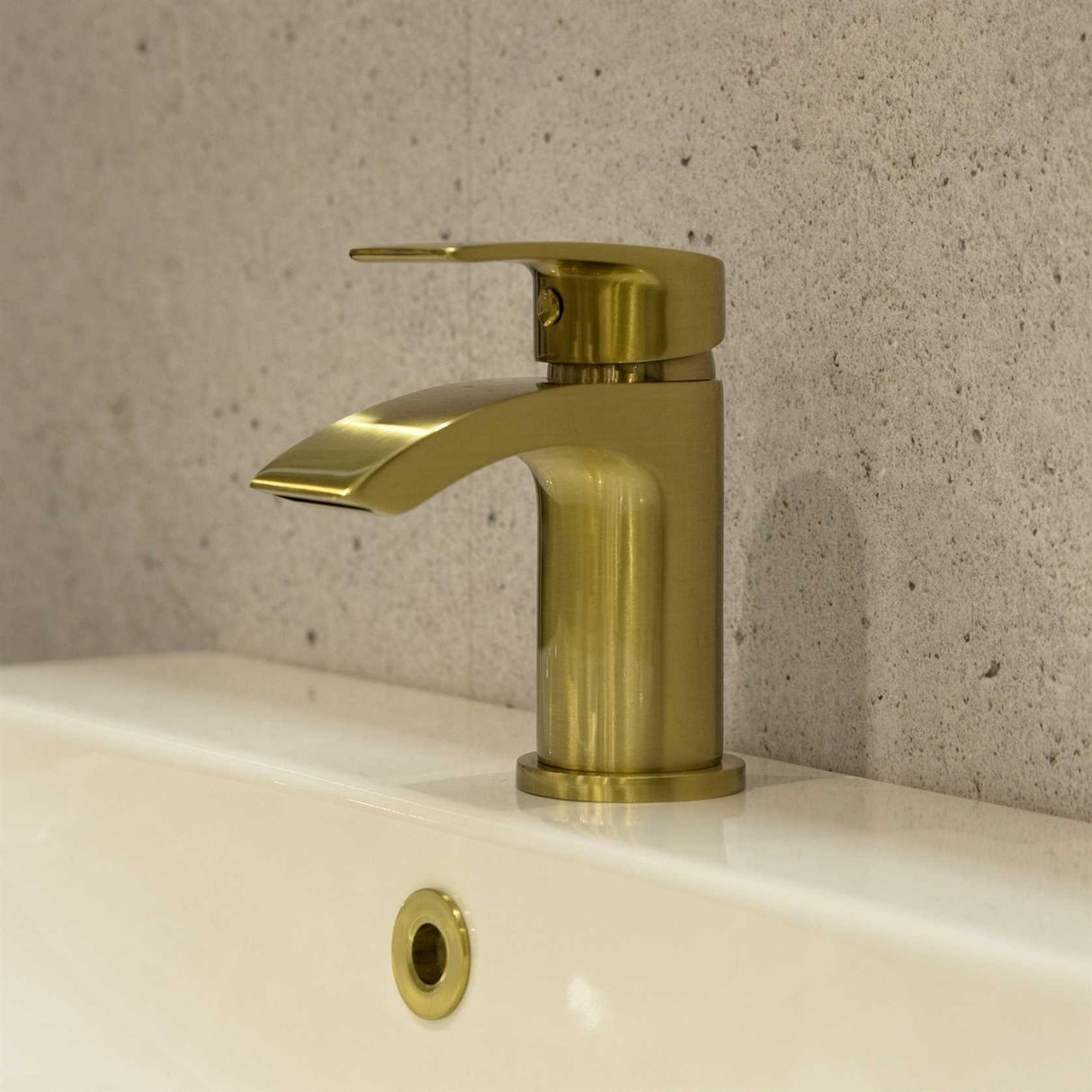 Aquarius Arc Mini Mono Basin Mixer Tap with Waste