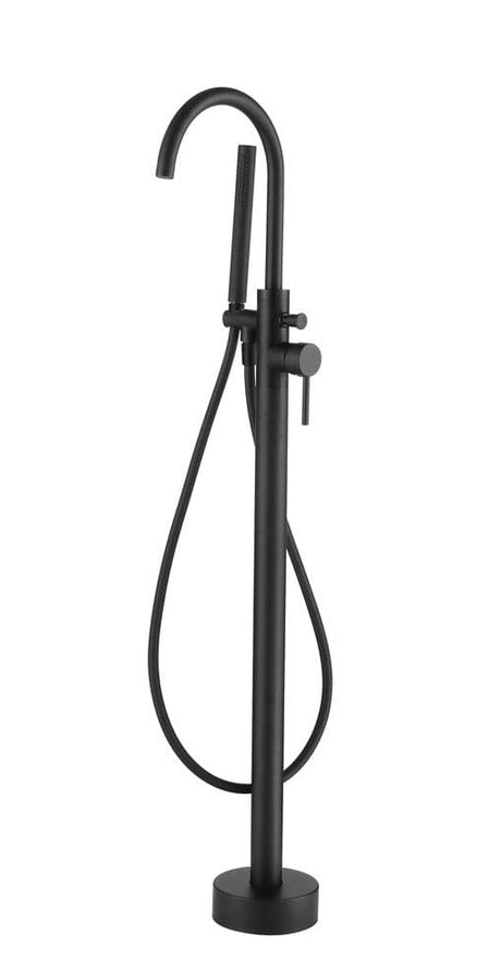 Aquarius Bathrooms Freestanding Bath Filler Aquarius RF-Series Floor Standing Bath Shower Mixer with Shower Kit