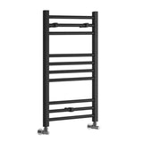 Aquarius Bathrooms Ladder Rail 800 x 600mm Aquarius Graph High Heat Output Straight Ladder Rail in Anthracite