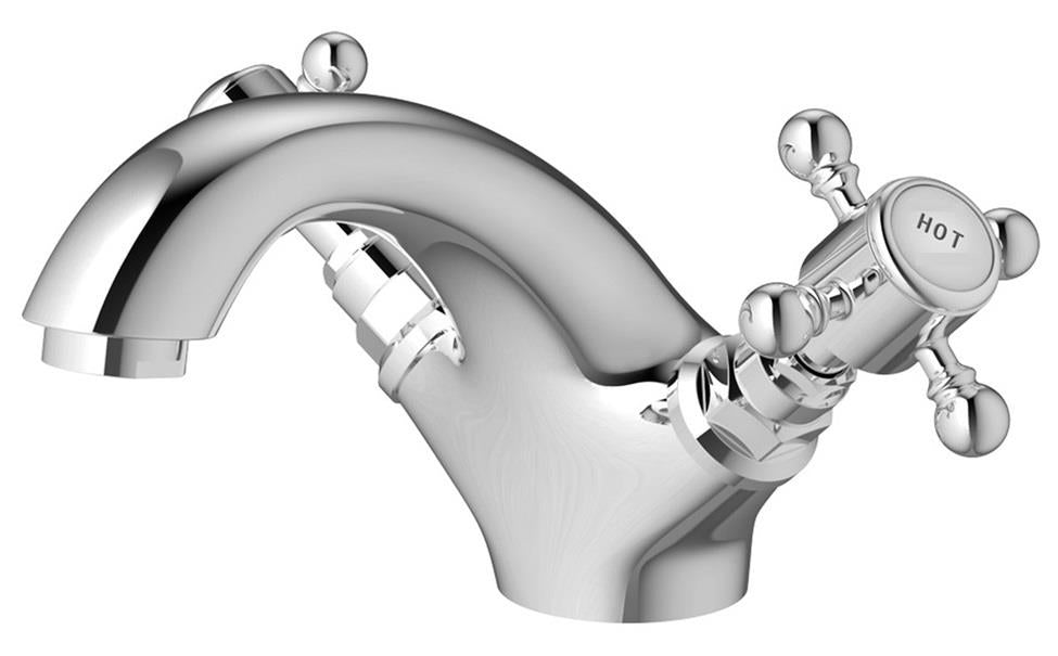 Aquarius Chic Basin Mixer Tap with Pop-Up Waste