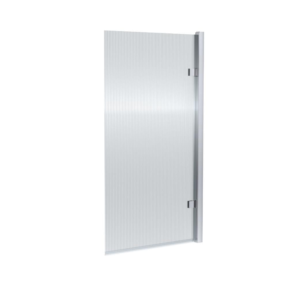 Aquarius Bathrooms Bath Screen Aquarius Urbano Fluted Hinged Bath Screen