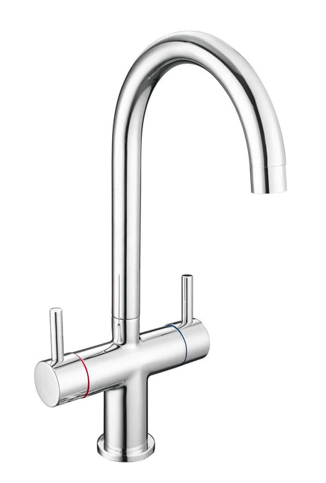 Aquarius Bathrooms Kitchen Tap Aquarius TrueCook Series 77 Chrome Two Handle Kitchen Mixer Tap AQTK077