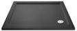 Aquarius Bathrooms Rectangle Shower Tray Aquarius Urbano Rectangular 45mm Stone Resin Shower Tray in Slate Grey