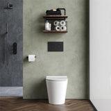 Aquarius Bathrooms Back To Wall Toilet Aquarius Metric Rimless Back to Wall Toilet with Soft Close Seat
