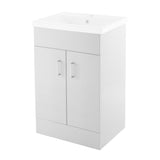 Aquarius Floor Standing Vanity Unit Aquarius Adelaide Floor Standing Vanity Unit with 1 Tap Hole Ceramic Basin