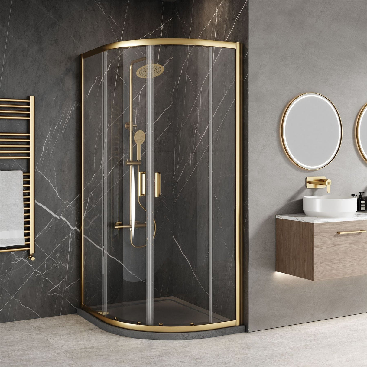 Aquarius Urbano 6mm Quadrant Shower Enclosure 1850mm