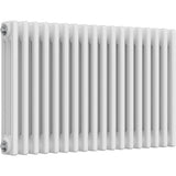 Aquarius Bathrooms Column Radiator 500mm x 830mm Aquarius Foundry Horizontal 3 Column Radiator in White