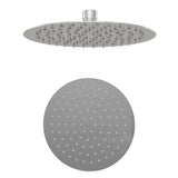 Aquarius Bathrooms Fixed Shower Head Chrome Aquarius Modern Round Over Head Shower Head