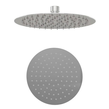 Aquarius Bathrooms Fixed Shower Head Chrome Aquarius Modern Round Over Head Shower Head
