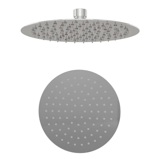 Aquarius Bathrooms Fixed Shower Head Chrome Aquarius Modern Round Over Head Shower Head