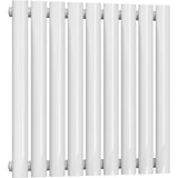 Aquarius Bathrooms Column Radiator 600 x540mm Aquarius Athens Single Horizontal Column Radiator in White