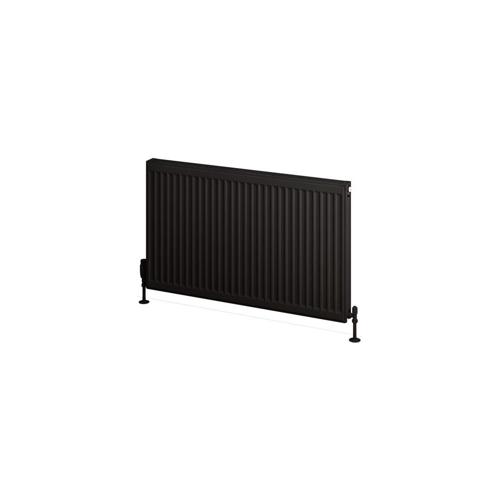 Aquarius Type 11 Compact Panel Radiator In Matt Black