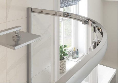 Aquarius Bathrooms Sliding Shower Door Aquarius Classique 900mm 2 Door Easy Clean 6mm Quadrant Shower Enclosure AQCQ9086