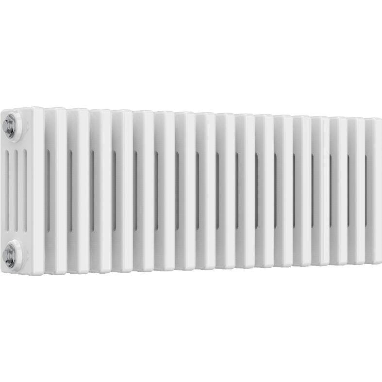 Aquarius Bathrooms Column Radiator 300mm x 830mm Aquarius Foundry Horizontal 4 Column Radiator in White