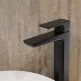 Aquarius Bathrooms Tall Basin Tap Matt Black Aquarius Hydro Tall Mono Basin Mixer Tap