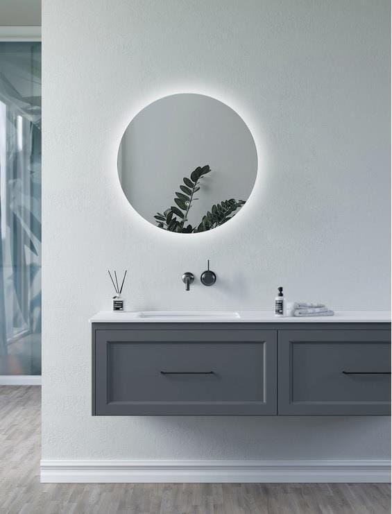 Aquarius Bathrooms Illuminated Mirror Aquarius Muse 600 x 800mm Rectangle Front-Lit LED Mirror AQMU0074