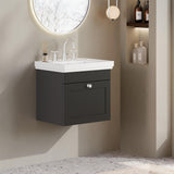 Aquarius Wall Mounted Vanity Unit Aquarius Leighton 500mm Wall Mounted One Drawer Vanity Unit with Basin