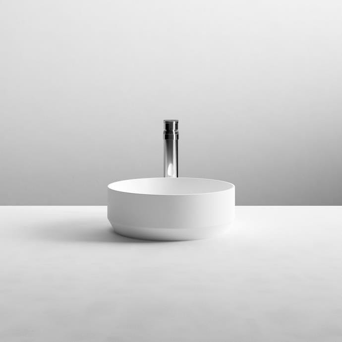 Aquarius Bathrooms Countertop Basin Matt White Aquarius Sirona Round Matt Countertop Basin 350mm