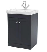 Aquarius Bathrooms Floor Standing Vanity Unit Aquarius Leighton 600mm Floor Standing Two Door Vanity Unit with Basin