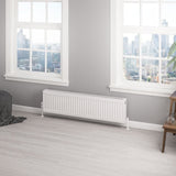 Aquarius Bathrooms Bathroom Heating 300 x 1200 Aquarius Type 22 Compact Panel Radiator in Gloss White