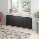 Aquarius Type 21 Compact Panel Radiator In Matt Black