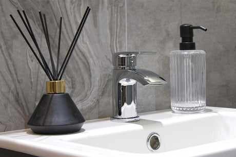 Aquarius Arc Mini Mono Basin Mixer Tap with Waste