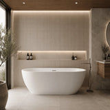 Aquarius Bathrooms Modern Freestanding Bath Aquarius Drift Double Ended Freestanding Bath