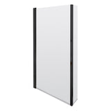 Aquarius Bathrooms Bath Screen Aquarius LevAqua L-Shaped 6mm Hinged Bath Screen with Fixed Return
