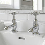 Aquarius Bathrooms Pillar Basin Tap Aquarius Medway Basin Pillar Taps (Pair) in Chrome