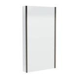 Aquarius Bathrooms Bath Screen Aquarius LevAqua L-Shaped 6mm Hinged Bath Screen with Fixed Return