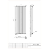 Aquarius Bathrooms Column Radiator Aquarius Athens Double Vertical Column Radiator