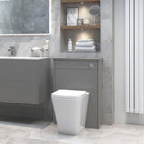 Aquarius Bathrooms Back to Wall Toilet Aquarius Laura Rimless Back to Wall Short Projection WC with Soft Close Seat