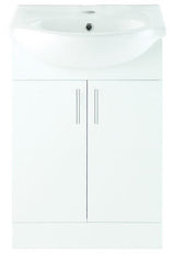 Aquarius Bathroom Suite Aquarius View 550mm Vanity Unit and Close Coupled WC Toilet Set AQVW2560