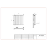 Aquarius Bathrooms Column Radiator Aquarius Athens Horizontal Double Column Radiator