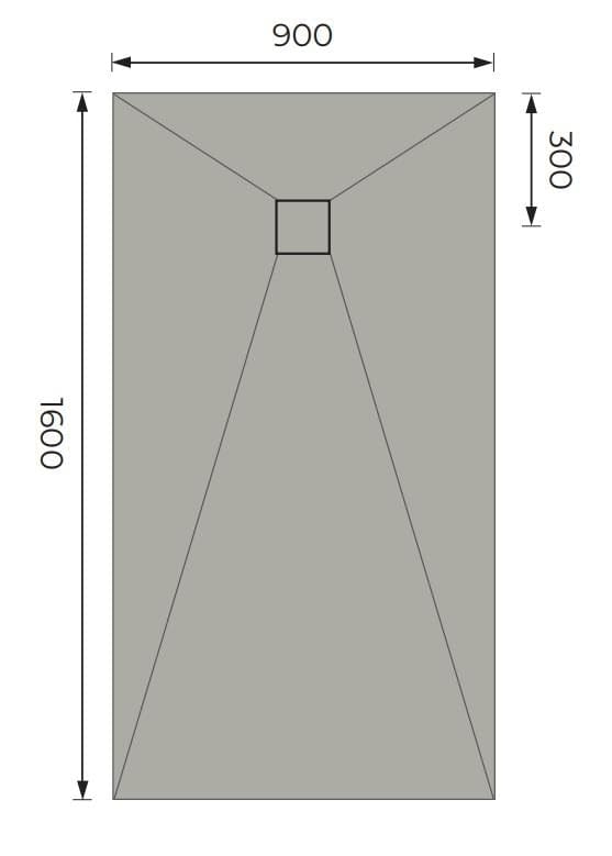Aquarius Bathrooms Wetroom Tray Aquarius LevAqua Wetroom Tray with End Drain Complete Kit
