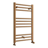 Aquarius Bathrooms Ladder Rail 800 x 500mm Aquarius Zanelli Heated Towel Rail in Brushed Bronze