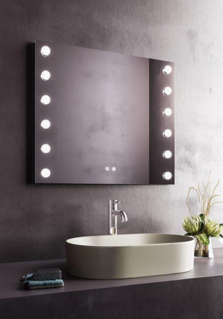 Aquarius Hollywood LED Illuminated Mirror - 800 x 700mm