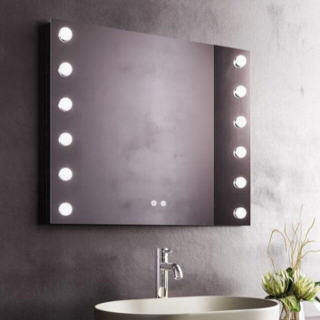 Aquarius Hollywood LED Illuminated Mirror - 800 x 700mm