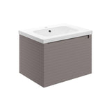 Aquarius Bathrooms Wall Mounted Vanity Unit Aquarius Contour 615mm Wall Mounted One Drawer Vanity Unit with Basin